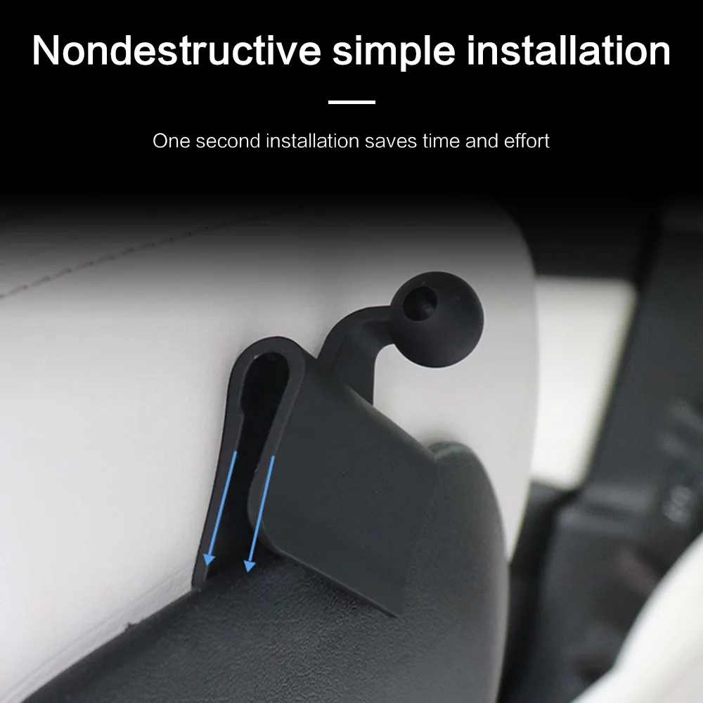 car back seat smart phone tablet holder bracket for ipad tesla model3 y accessories flexible 360°rotatin rear support frame free global shipping