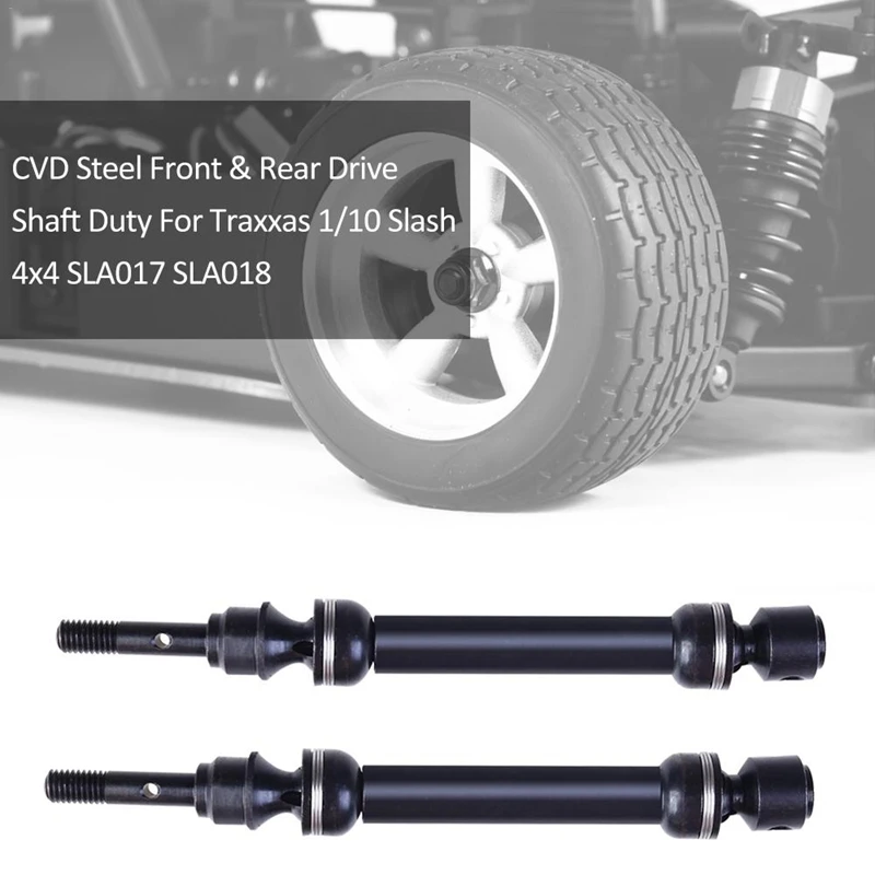 Для Traxxas 1/10 Slash 4X4 SLA017 SLA018 CVD стальной передний и задний приводной вал Duty для