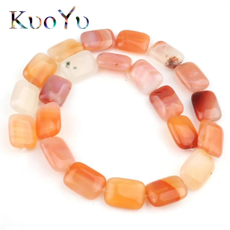 Бусины из натурального агата и нефрита 13 х18 мм | Украшения аксессуары