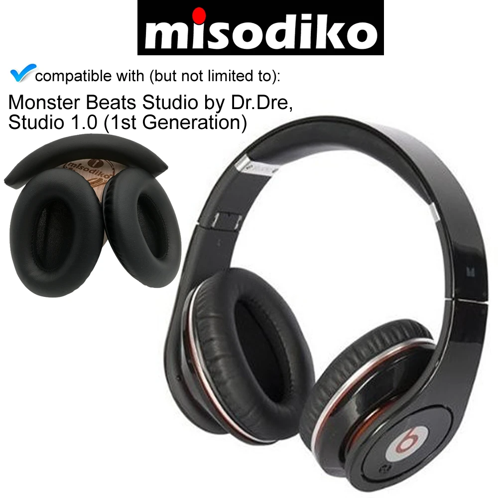 Сменные амбушюры misodiko накладки и повязки на голову для Monster Beats Studio от Dr.Dre