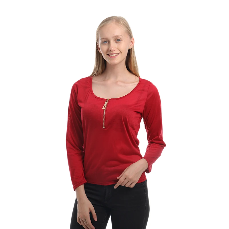 Женские повседневные однотонные футболки черные красные темно-зеленые