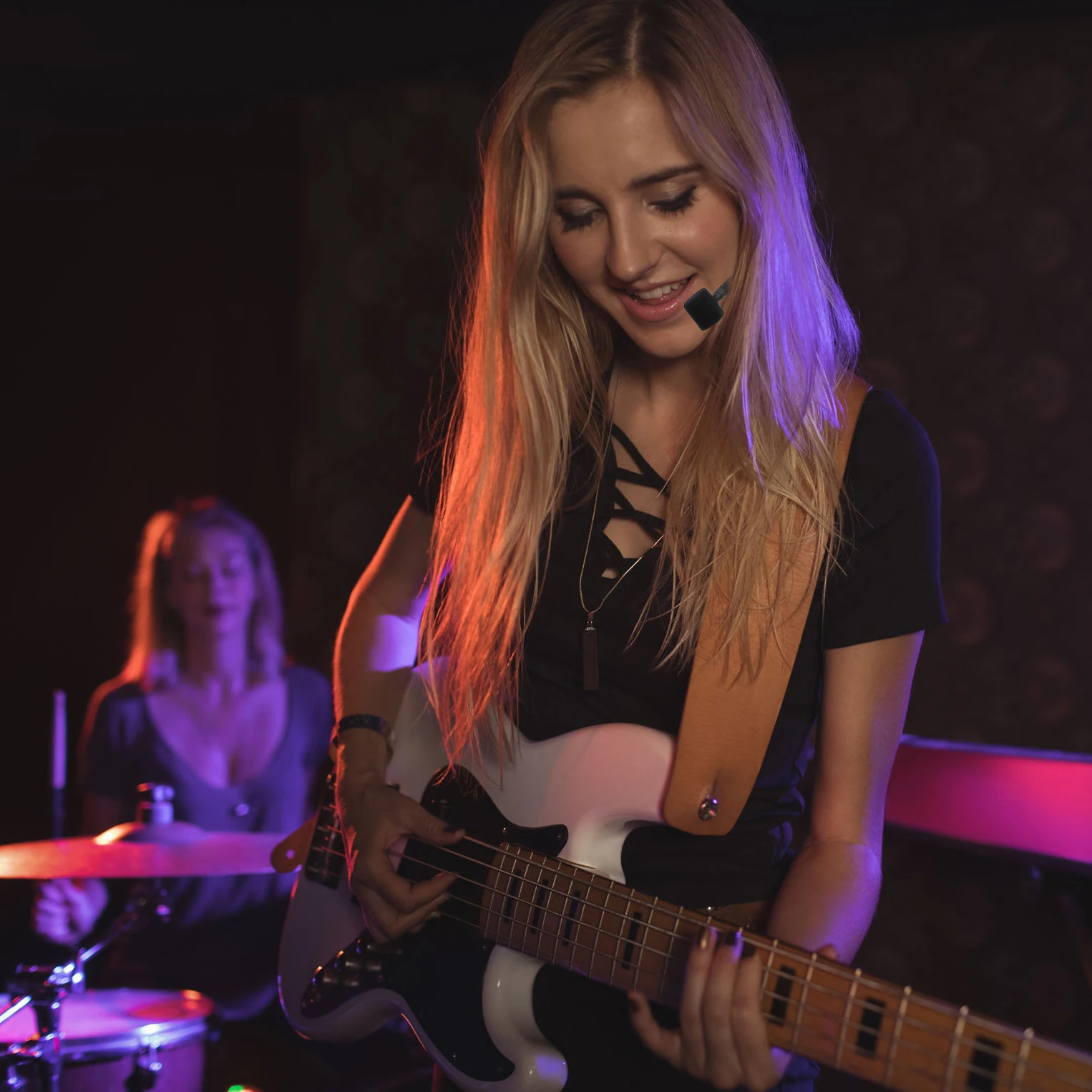 Беспроводная гарнитура KIMAFUN микрофонная система для iPhone DSLR-камеры PA-динамик Youtube