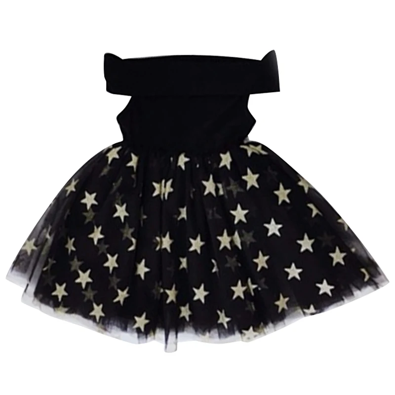 Baby Girl 2020 Summer Tulle Dress For Kids Clothes Girls Mesh Off Shoulder Party Children Clothing vestido de verano | Детская одежда и