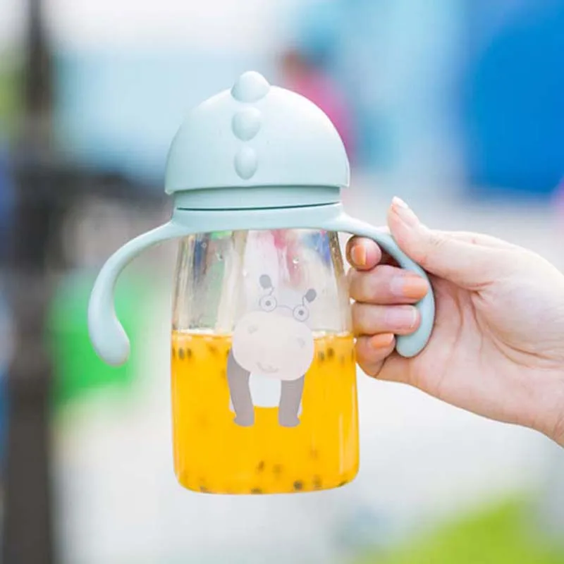 400 мл детская соломенная бутылка чашка для питья и кормления портативная с соской