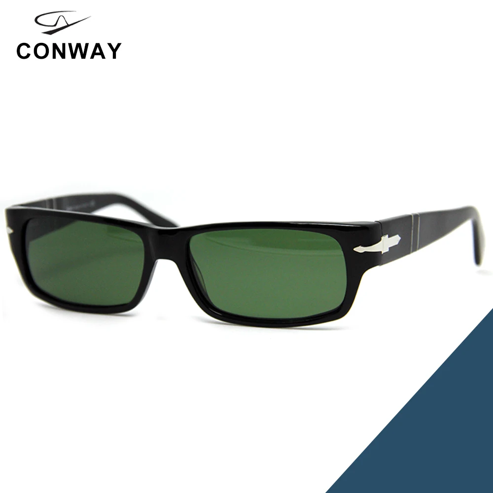 Conway, трендовые солнцезащитные очки для женщин и мужчин, Гавана, маленькие, неровные, многогранные, солнцезащитные очки, антибликовые, небьющиеся, ацетатная оправа, стрелы - Цвет линз: Black-G15