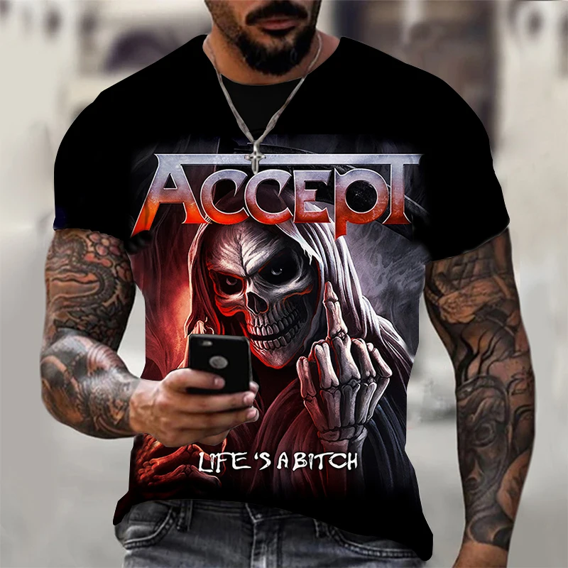 

2021 Fashion Summer T-Shirt for Men 3D Skull Printing Men's Casual Tshirt Streetwear Men's Tops Oversized Clothes Shirt XXS-6XL