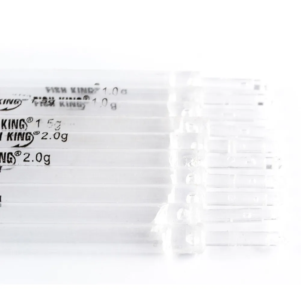 

10Pcs/Set Clear Waggler Fishing Float Floating Stem Tubes Kits Fresh Water Buoy Durable Carp Fishing Tackles Accessories Pesca