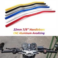 motorcycle handlebar 22mm cnc aluminum alloy handle bars for honda nc750x pxc cb1000r cb500x mt09 r1 z750 z900 z1000 cafe racer