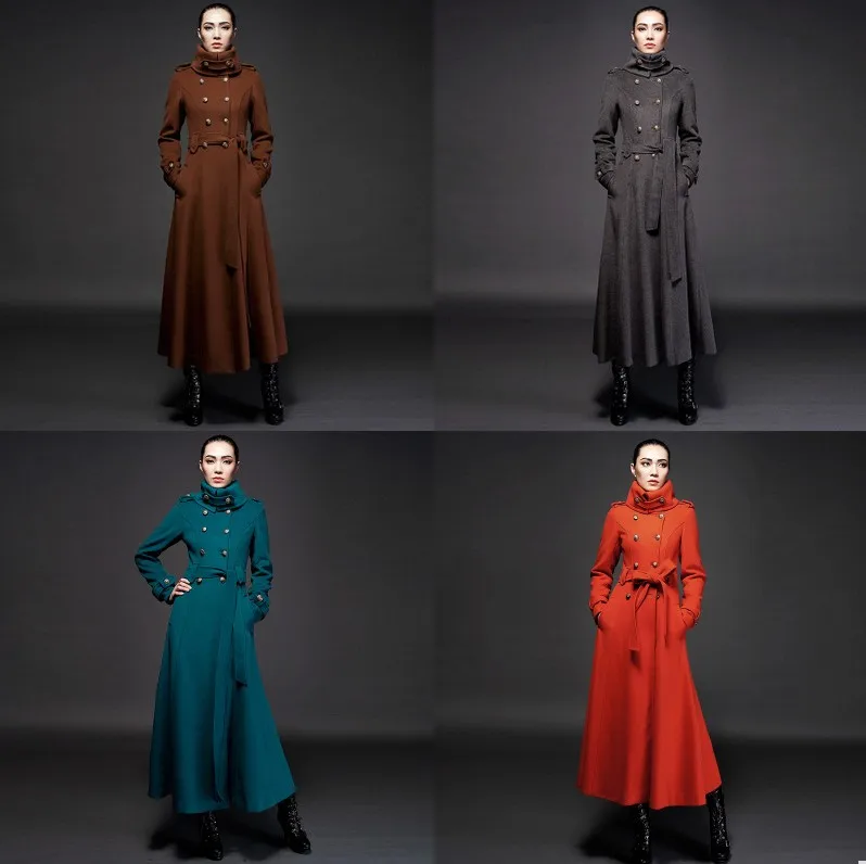 Распродажа! Женская осенне зимняя шерстяная куртка женское двубортное шерстяное