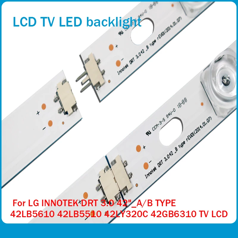 100% Новинка! Светодиодная лента 4 * A B 825 мм 8 светодиодов для LG INNOTEK DRT 3 0 42 дюйма _ A/B TYPE