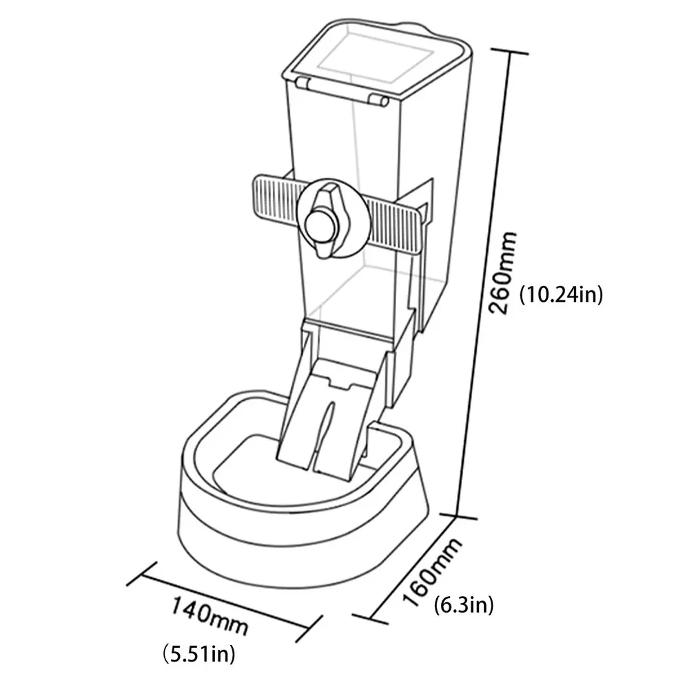

Pet Feeder Portable Indoor Pet Feeding Tool Suspended Anti-overturning Pet Automatic Feeder Pet Supplies