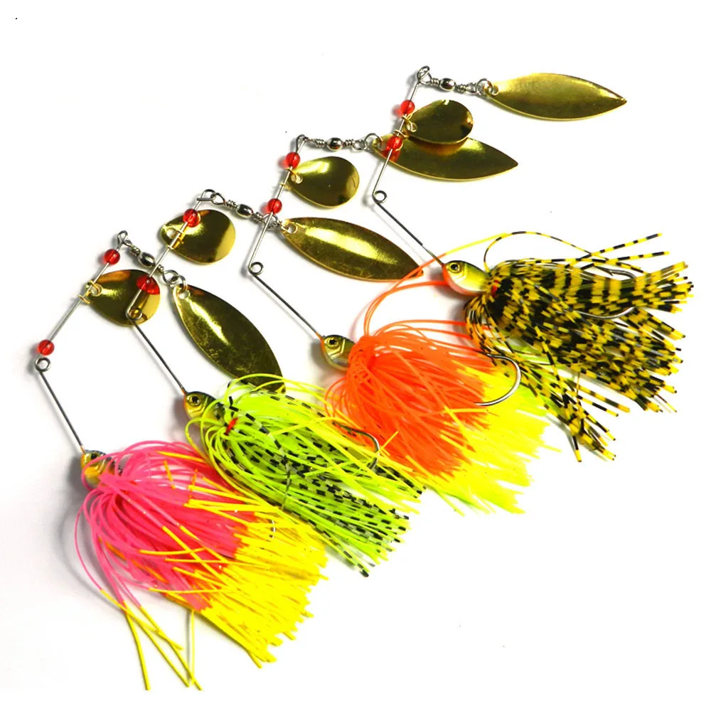 

1Pcs 14.8G Metal Bait Spinnerbait Jig Spinner Spoon Bass Baits Sequin Fishing Lure Tackle Lures Pike wobbler Carp Fishing Hook