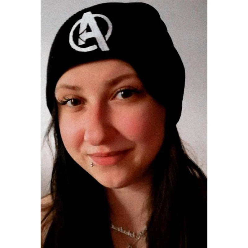 Вязаная шапка с вышивкой Disney Cosplay теплая зимняя из комиксов Marvel для взрослых и