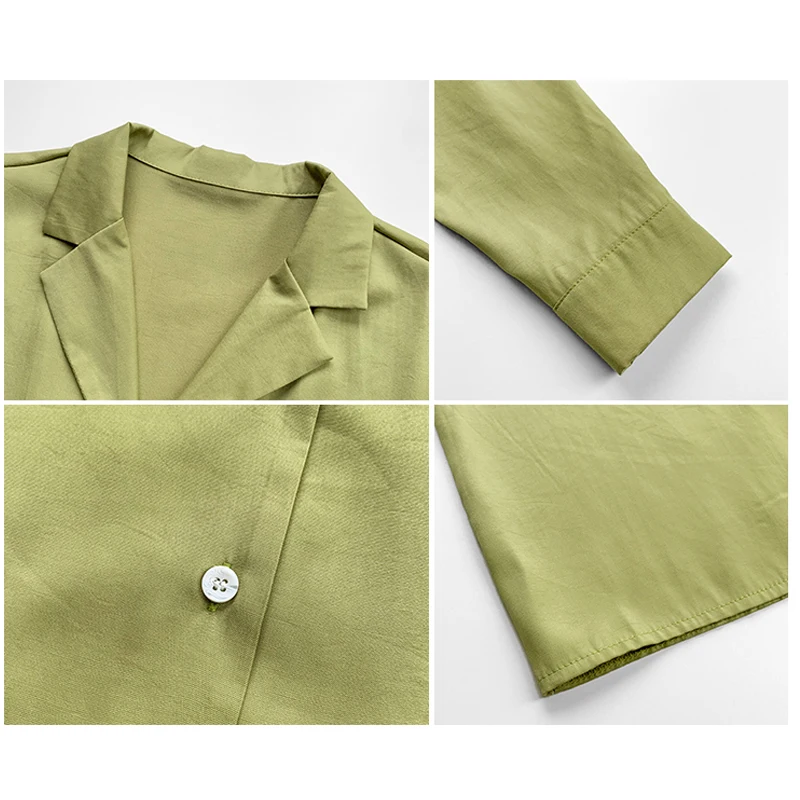 

Women Shirt 2021 Korean OL Style Loose Casual Shirts Long Sleeve Blouse Fashion Suit Collar Office Lady Clothes Plus Size 8875