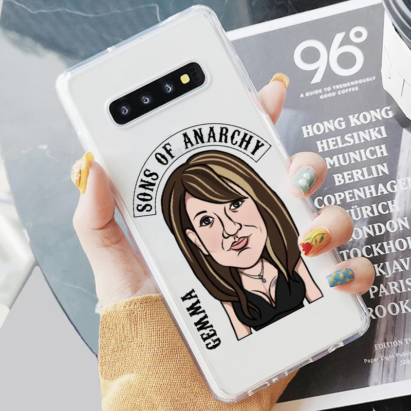Американский ТВ сыновья анархия мягкий прозрачный чехол для телефона Fundas Coque для samsung A5 A50 S7 S9 S8Plus S10 A6 A8P Note8