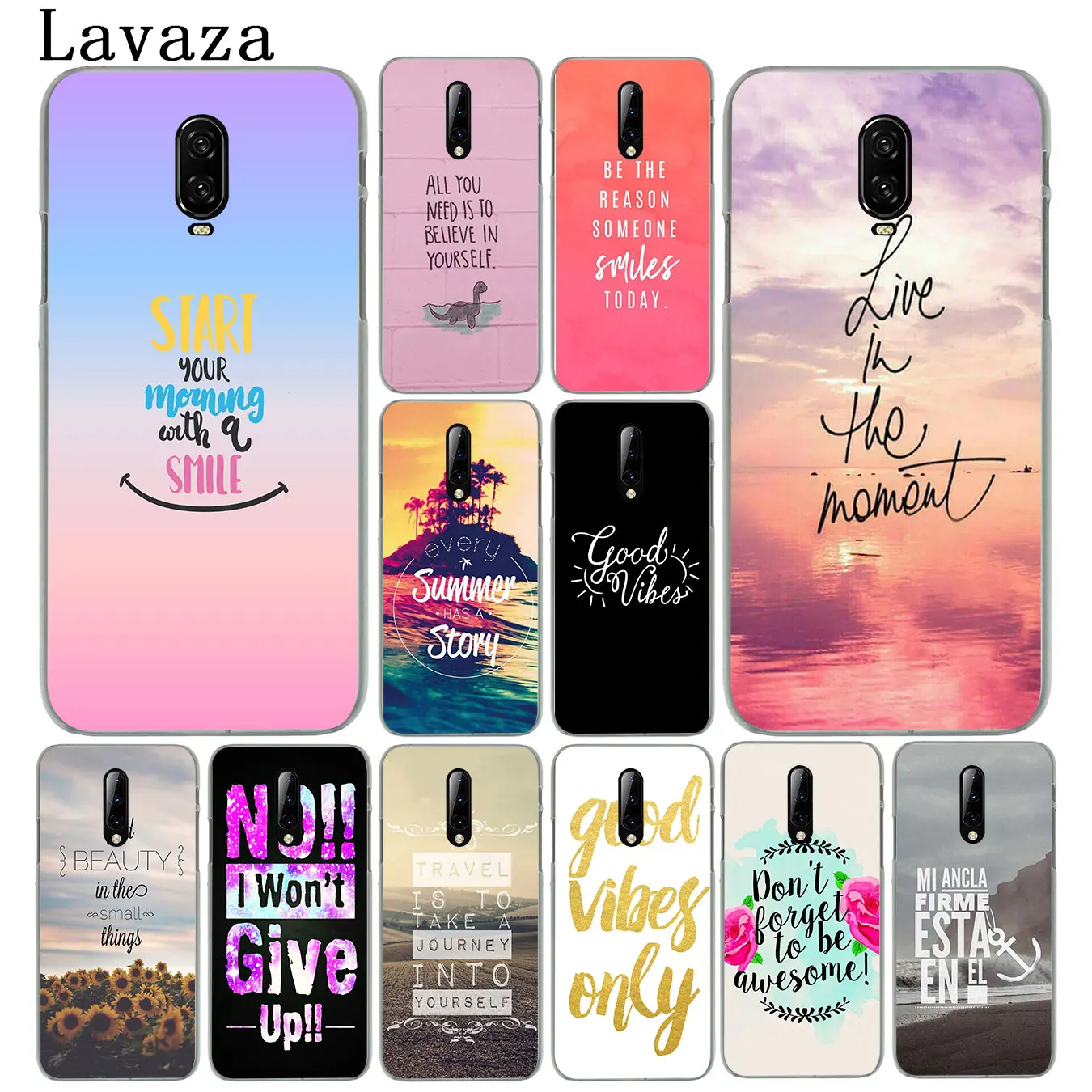 Твердый пластиковый чехол для мобильного телефона с надписью Good Vibes Only Love Oneplus 7 7T