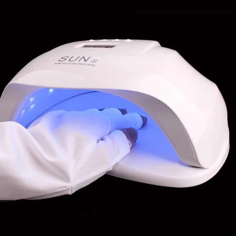 Pro 1 пара перчатки с защитой UV УФ-излучения для перчаток ногтей маникюра анти-УФ