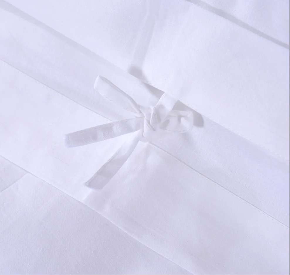 100% хлопок отель: пододеяльник простынь наволочки для подушек 4 предмета белого