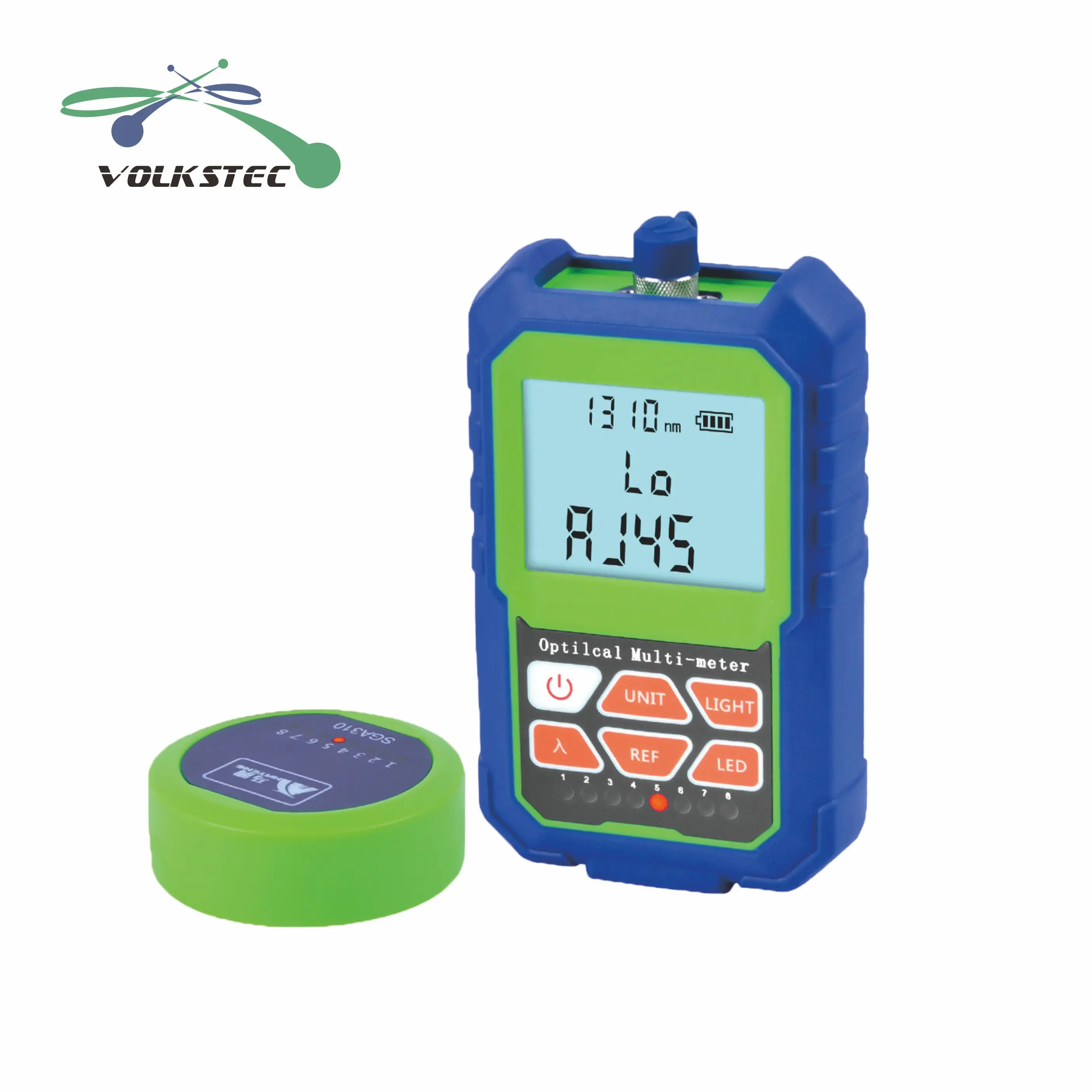 Миниатюрный оптоволоконный измеритель мощности со светодиодный светильник кой