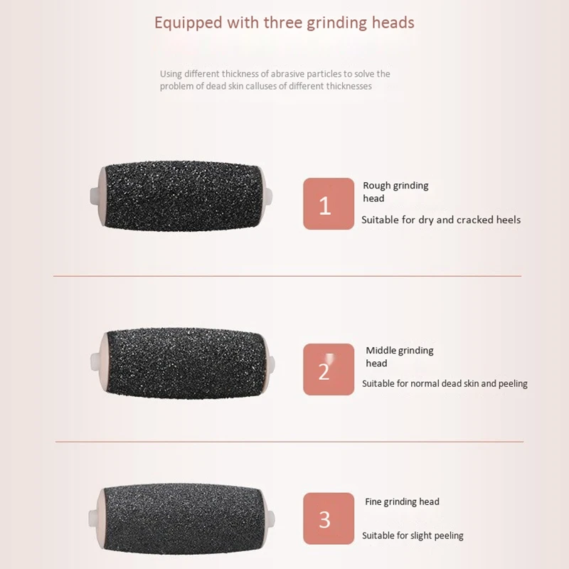 

JINDING Electric Foot Grinding Skin Hard Rupture Skin Trimmer Pedicure Foot Care Tool Remover Callus