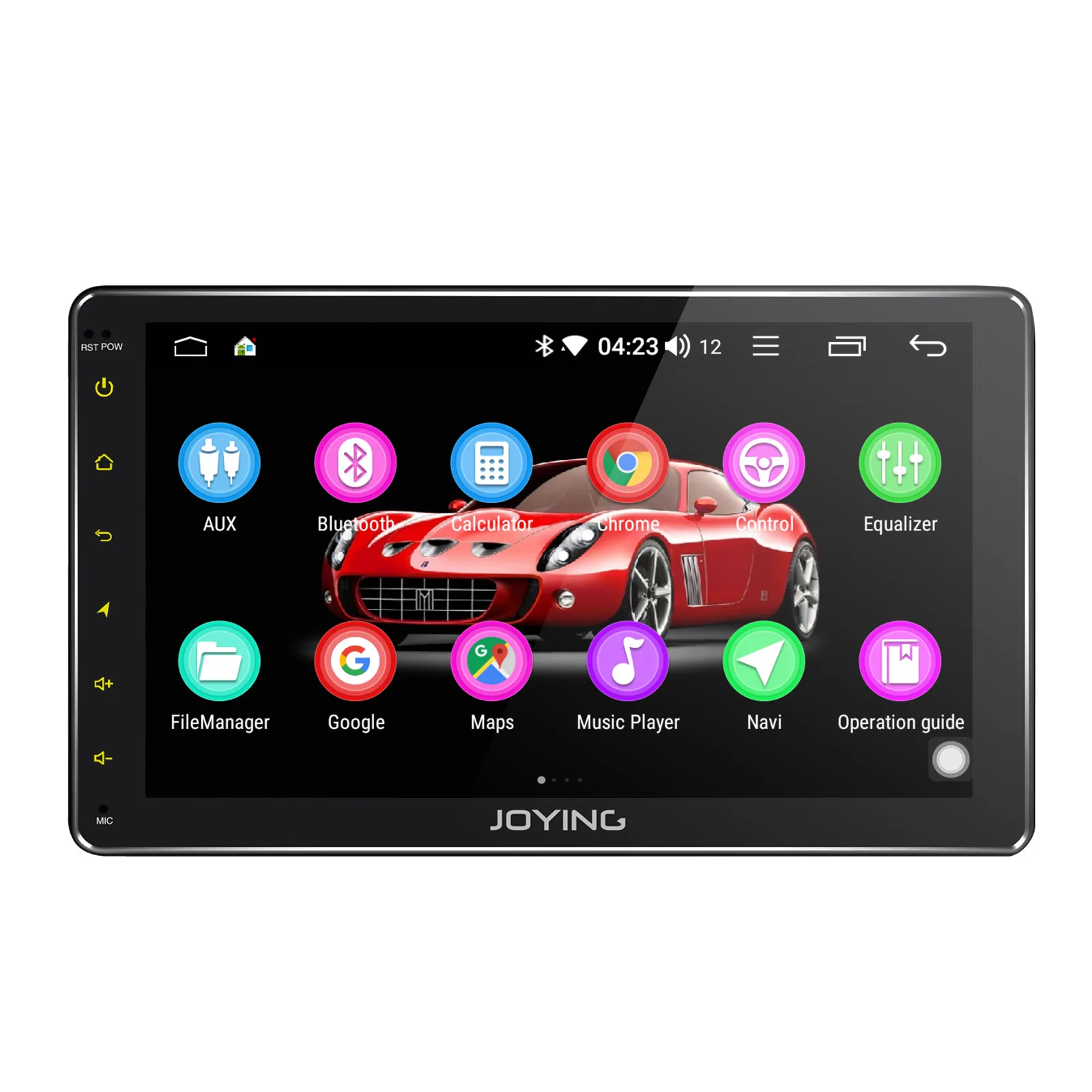 JOYING 2 Din автомагнитола 2 ГБ Android 8,1 Восьмиядерный gps приемник wifi 8 дюймов HD дисплей Поддержка зеркальная связь/Голосовая команда головное устройство