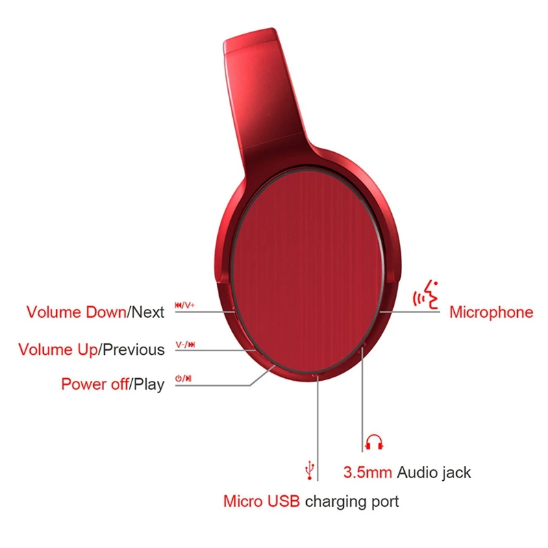 

Top Wireless Stereo Bluetooth Headset CSR5.0 Headset High-Fidelity Stereo Microphone Gaming Headset