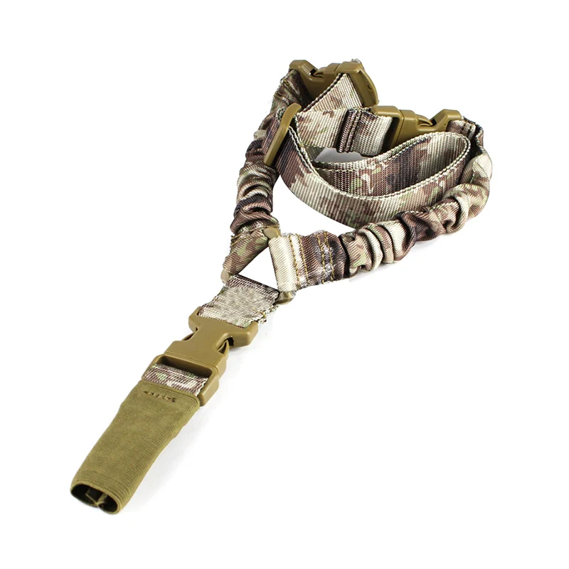 

Outdoor Tactical American Sling One Single Point Sling Adjustable Bungee Rifle Gun Sling Strap System Tactical Single Point