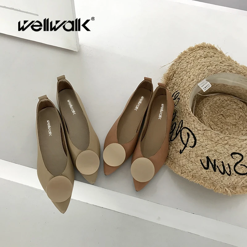 Дизайнерская обувь на плоской подошве женские балетки Модные в Корейском стиле