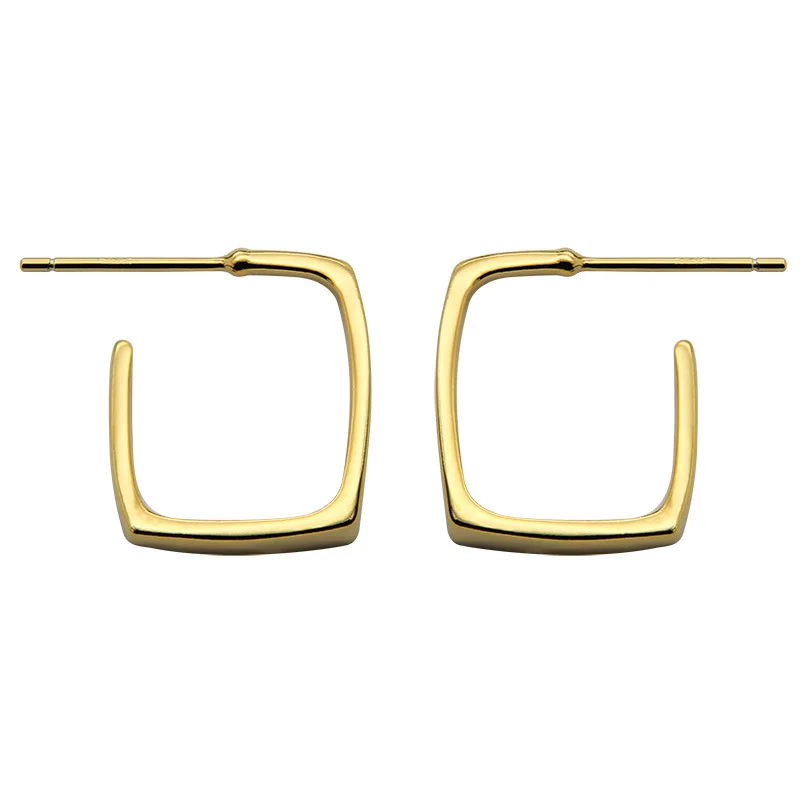 Серьги из стерлингового серебра 925 пробы модные простые французские