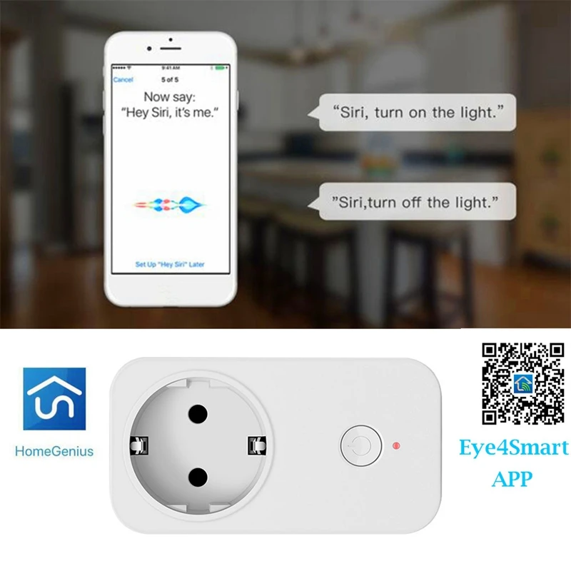Wifi переключатель Ws2 умная розетка для Apple Homekit Alexa Google Home Eu адаптер приложение
