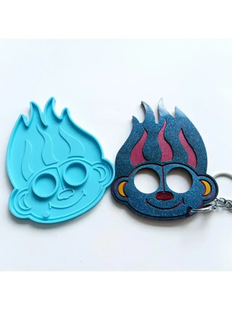 

Creative Monkey Keychain Epoxy Resin Mold Jewelry Pendant Necklace Casting Silicone Mould DIY Crafts Ornaments Mold