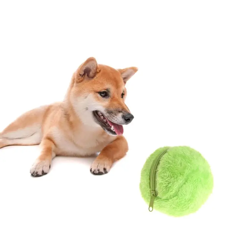 

Pet Toys Plush Ball Electric Automatic Clean Floor Dog Puppy Cat Activation Chew 781C