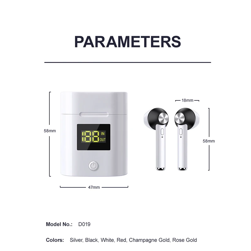 Миниатюрные TWS наушники Flux mob D019 Беспроводные Hi Fi стереонаушники Bluetooth 5 0