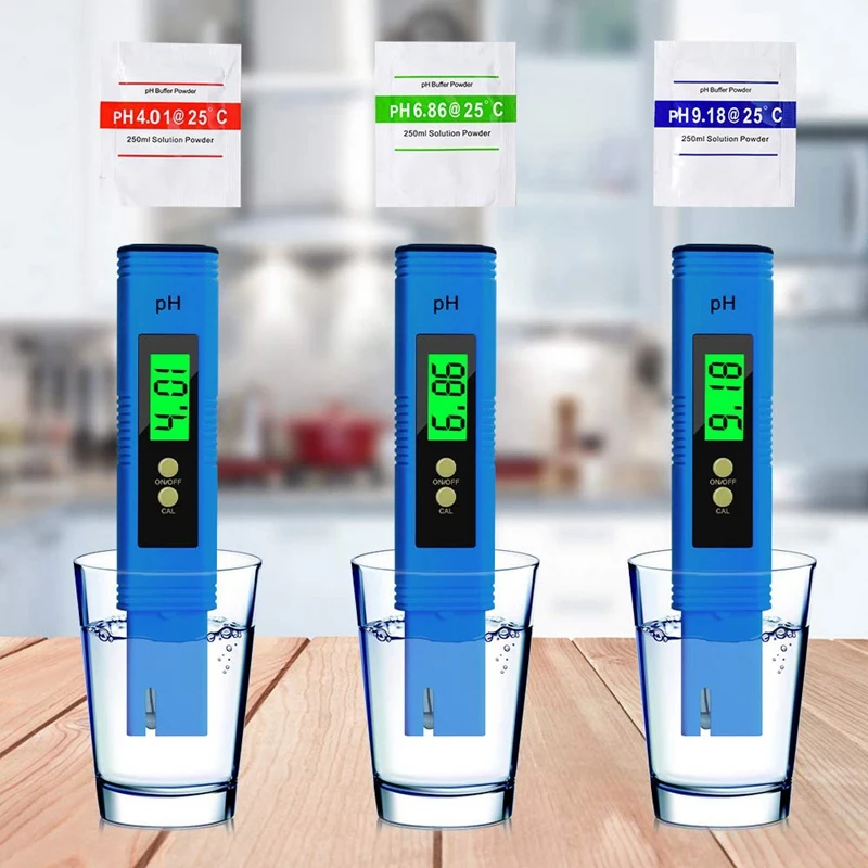 

New PH Meter TDS Meter Digital Water Tester TDS PH EC Temperature 4 in 1 Set Auto Calibration for Drinking Water, Pool
