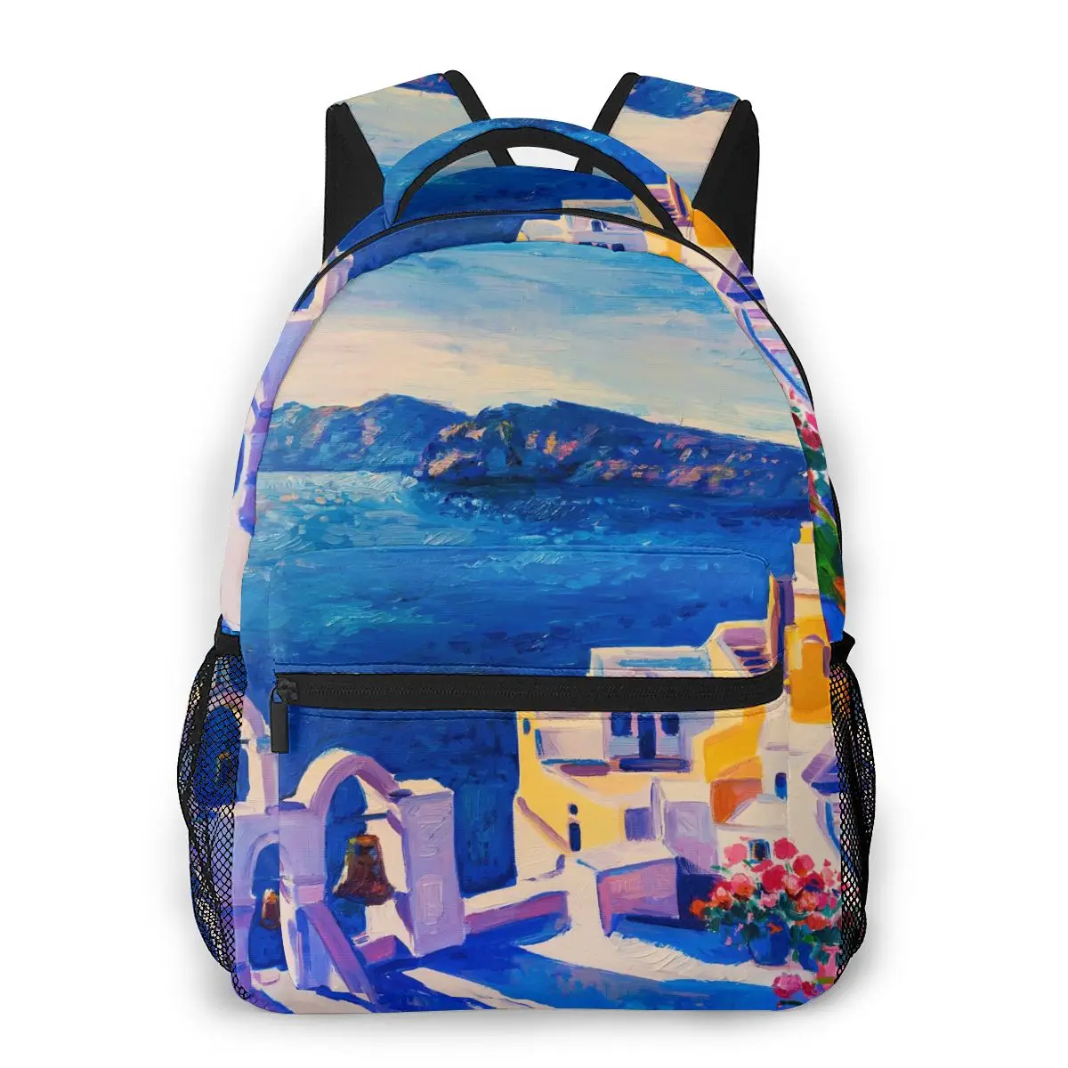 

Fashion Women Backpack School Bags For Teenagers Girls Beautiful Countryside Student Backpack