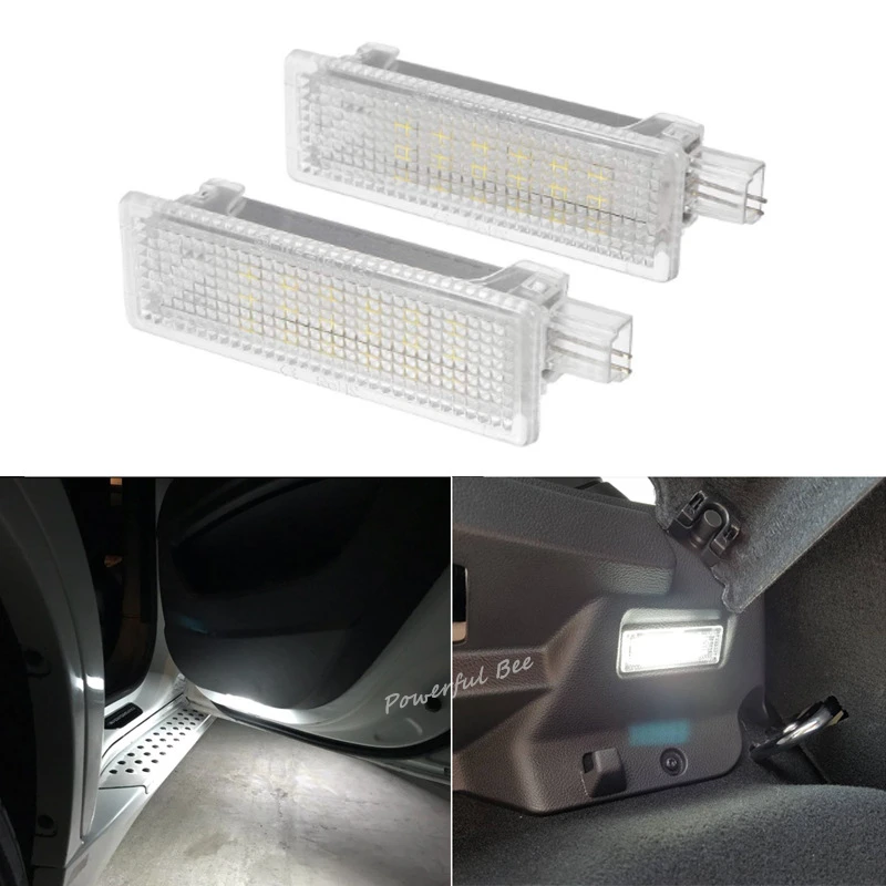

2 x CANBUS white LED auto car door courtesy lamp foot nest lamp Luggage compartment lights for BMW 1/3/5/6/7/ X/ Z Class