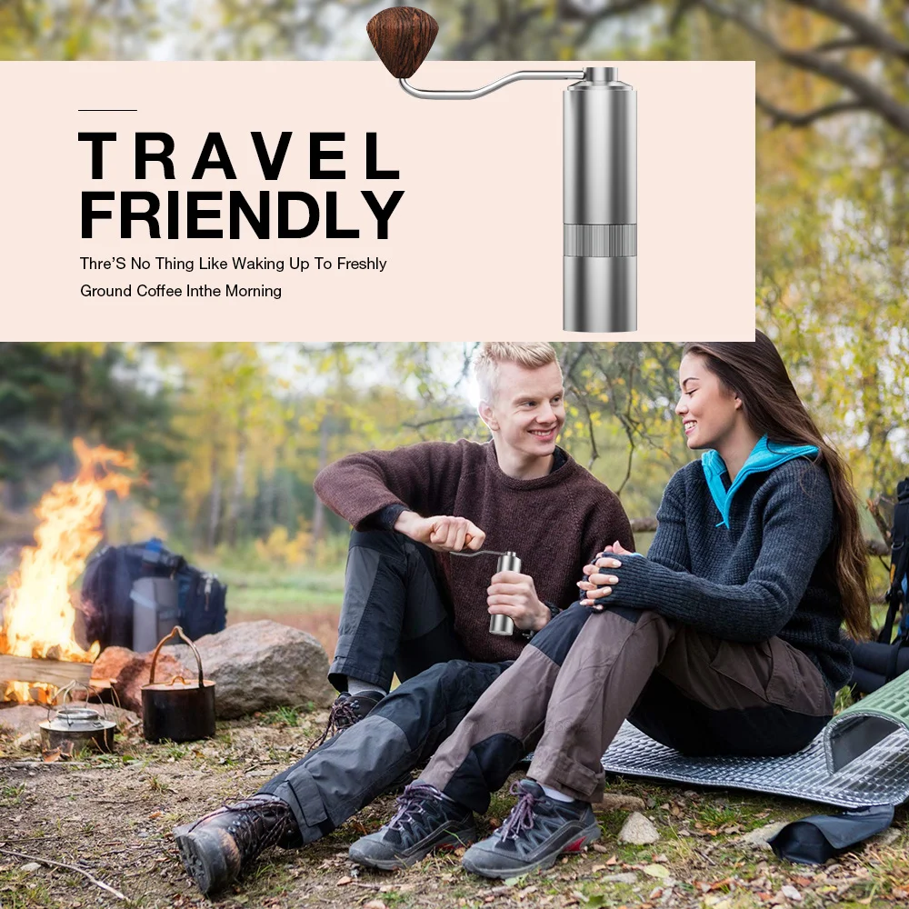 値段 コーヒーグラインダーミニステンレス鋼バリ-cnc手動コーヒーグラインダー豆機バリグラインダーミルキッチンコーヒーマシン