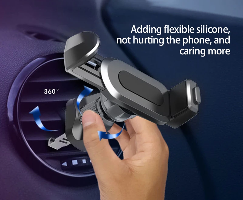 

Car Mobile Phone Bracket Vent Mount Phone Holder GPS Navigation Bracket Car Phone Bracket For IPhone 11 Pro Huawei Xiaomi