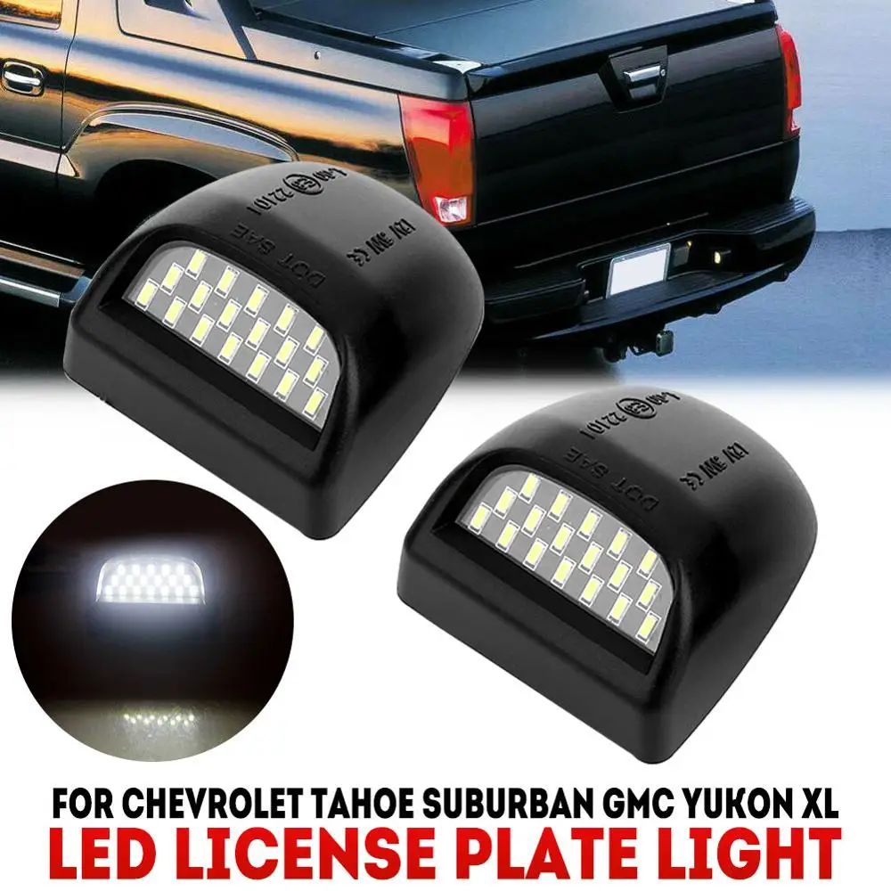 

Dedicated LED License Plate Light For Cadillac 18LED IP67 Truck License Plate Lights 6000K Xenon For GMC For Chevrolet Silverado
