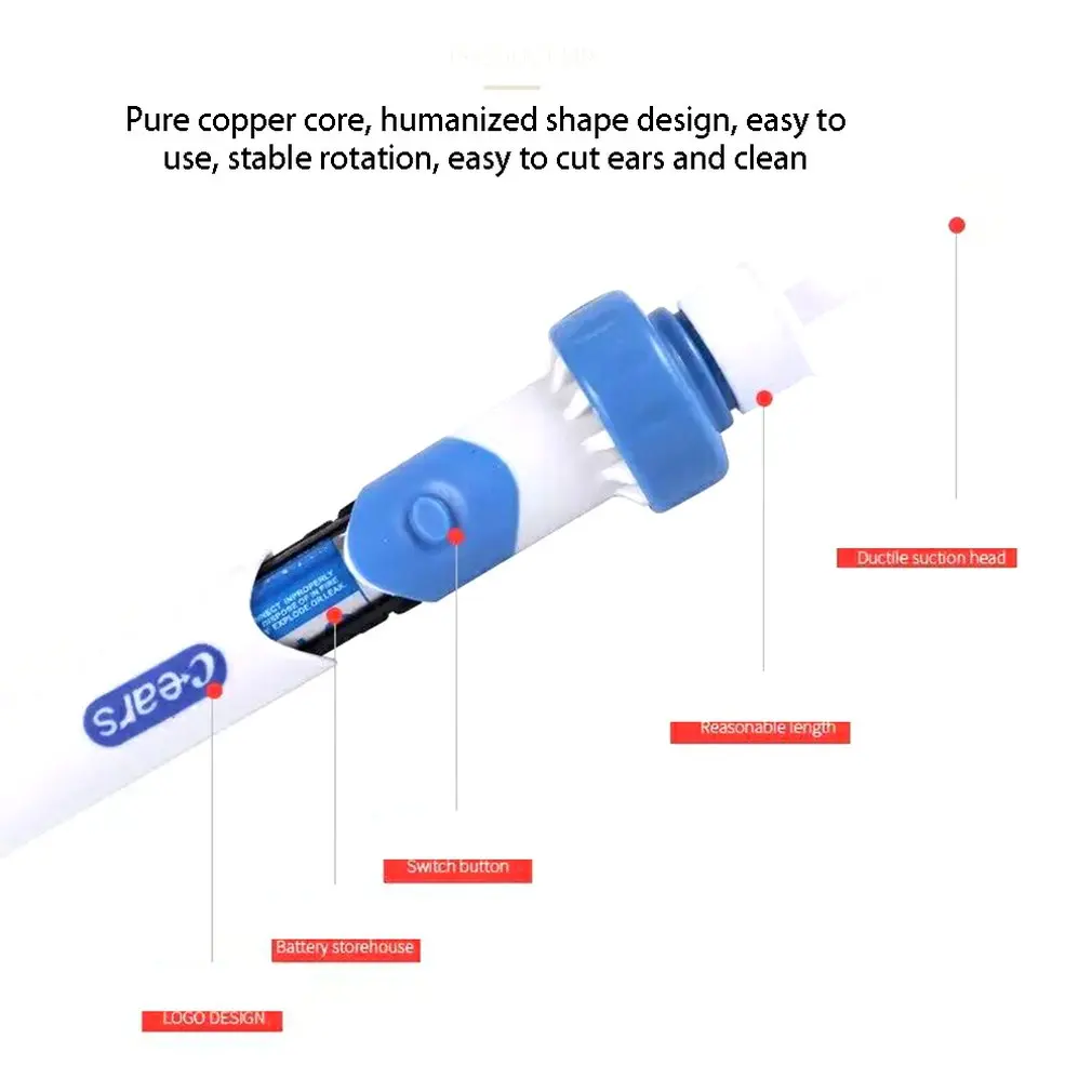 Изысканно разработанный прочный детский инструмент для чистки ушей очиститель