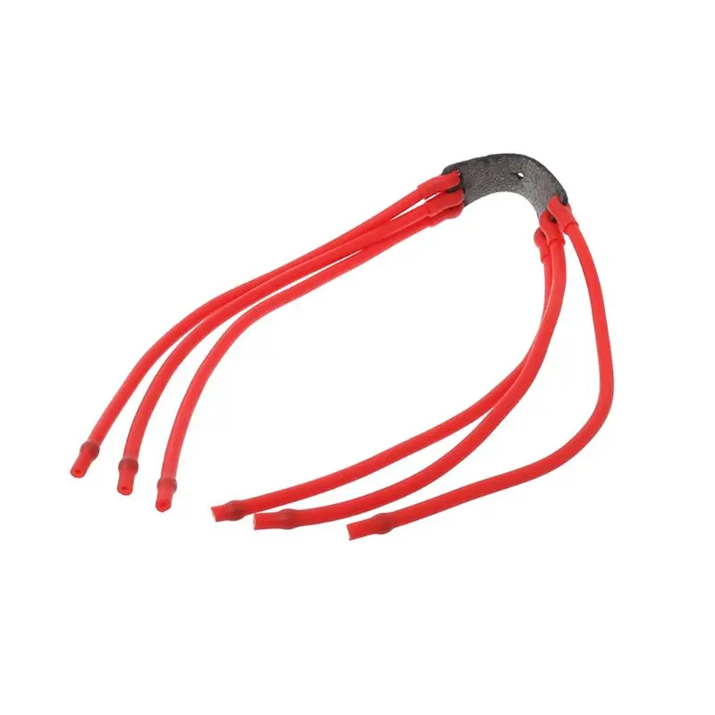 

2021 Top Slingshot Band Group Leather Pocket Rubber Band Latex Powerful Catapult Replacement Outdoor Hunting Shooting Tube Sling