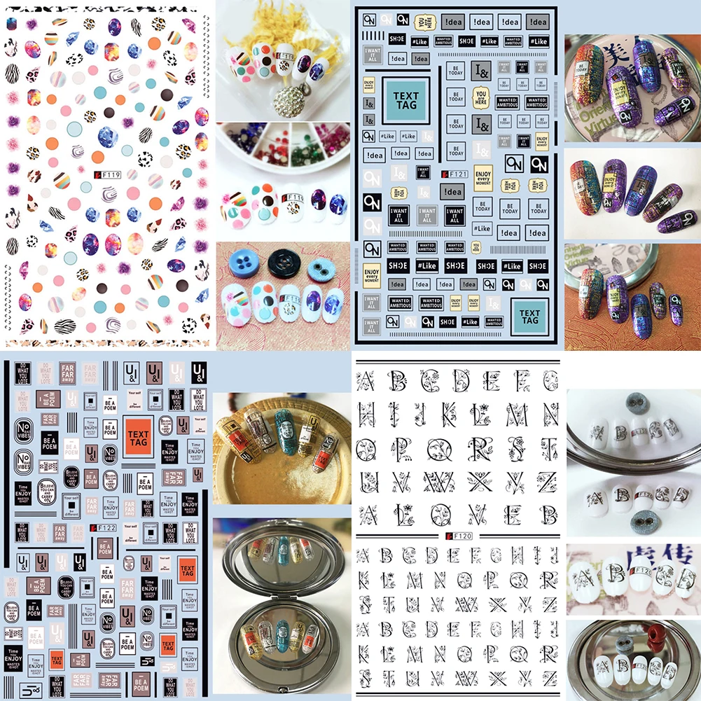 Новинка 2020 Лидер продаж 1 шт. наклеек для дизайна ногтей искусственные наклейки