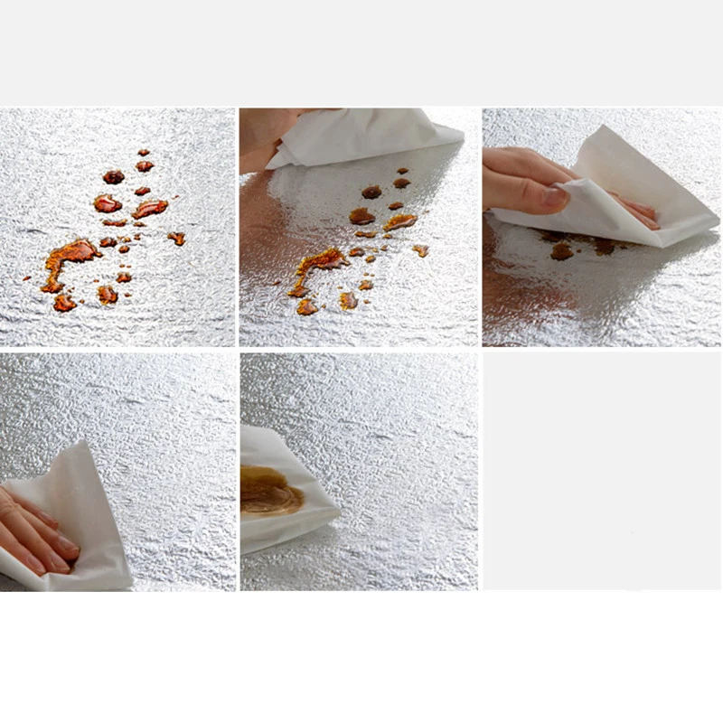 Promotion! Kitchen Oil Proof Waterproof Sticker Aluminum Foil Stove Cabinet Stickers Self Adhesive Wallpapers Diy Wall S | Дом и сад