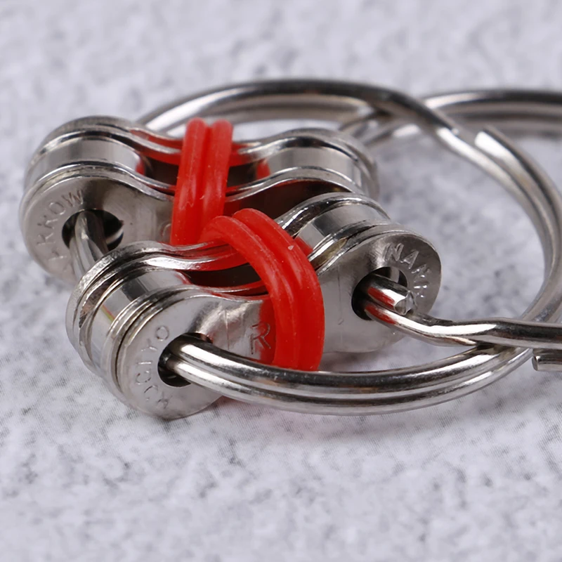 Llavero antiestr&eacute;s para adultos y ni&ntilde;os, Spinner de mano, juguete EDC de Metal-5