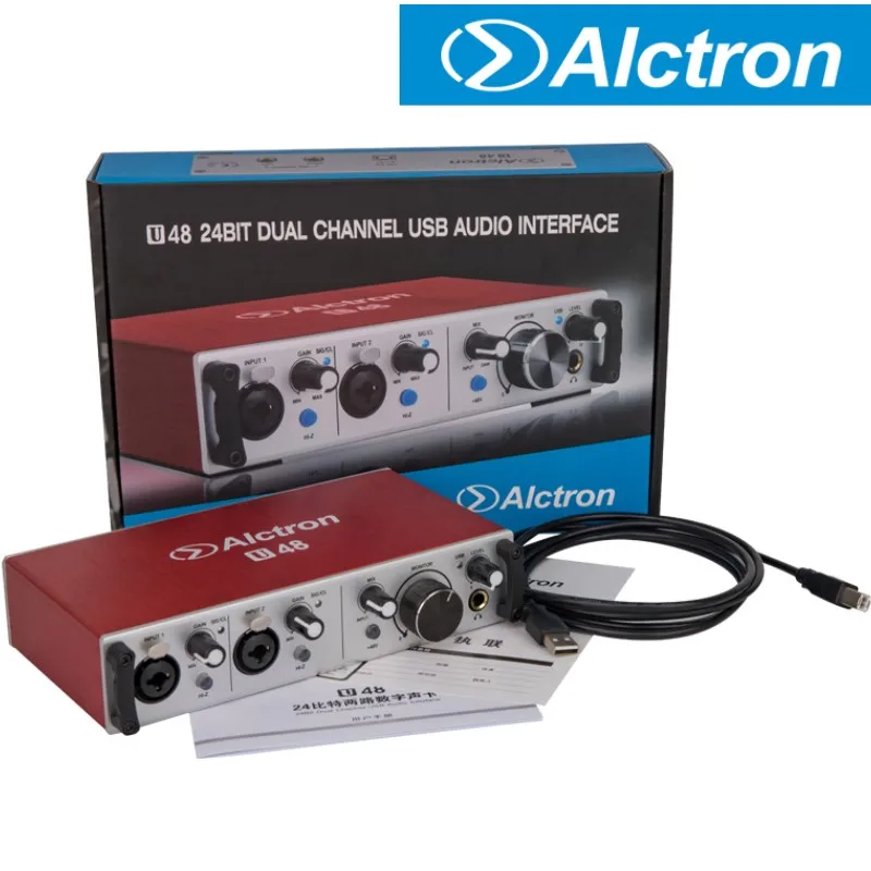 Внешняя звуковая карта Alctron U48 USB профессиональный звуковой интерфейс