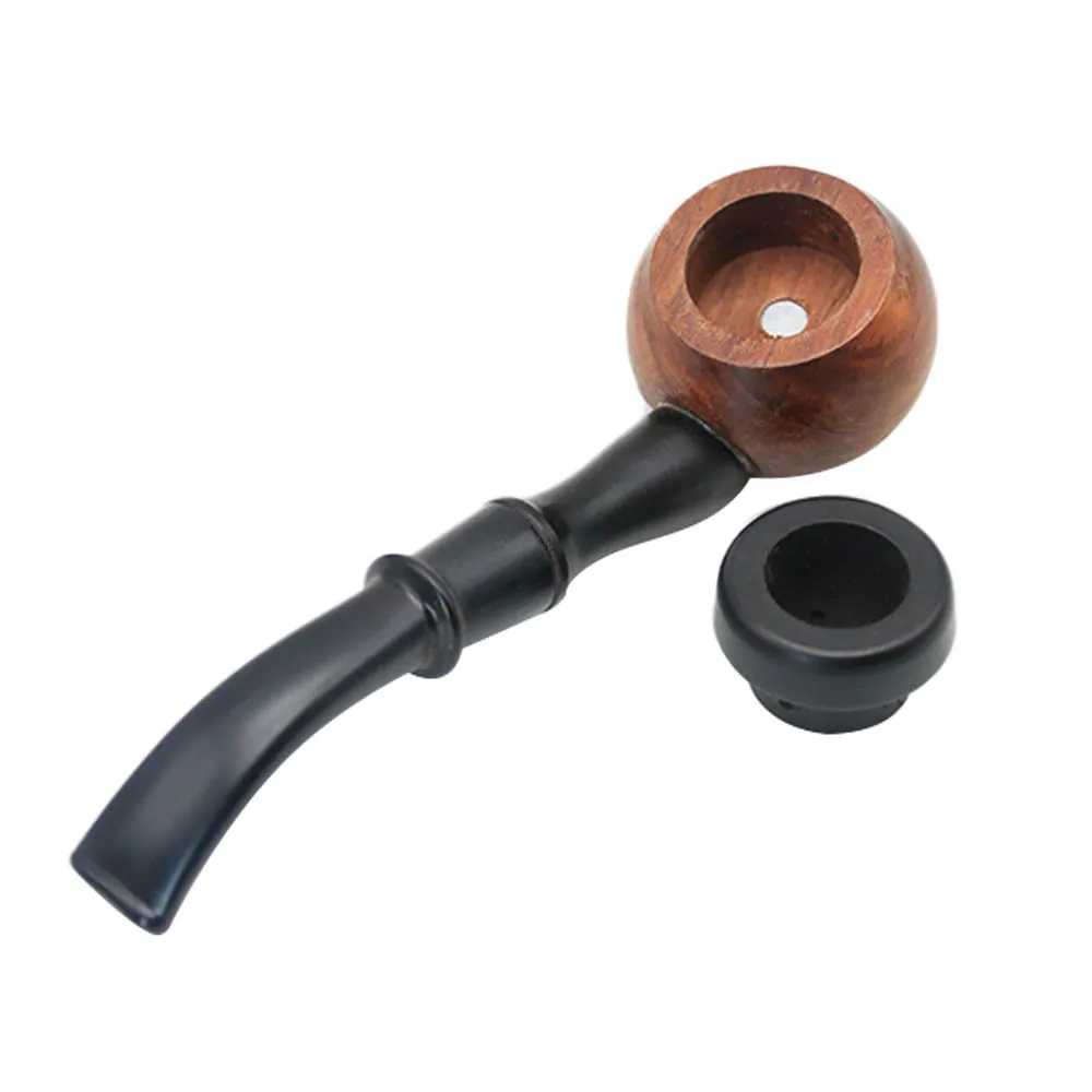 1 шт. новая короткая трубка для курения смолы съемная деревянная травяная