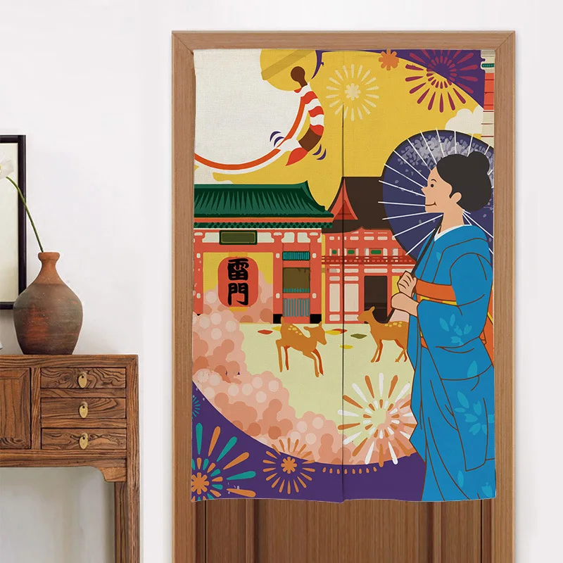 Японский кран кухонная дверь занавеска кухня туалет Половина Двери занавеска фэн шуй занавеска японский Норен - Цвет: 9