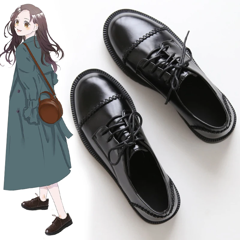Jk/Обувь для униформы Маленькие кожаные туфли Женская обувь в английском стиле