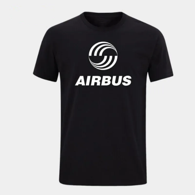 

2021 High Quality Men's AIRBUS Black 100% Cotton T-Shirts Men And Women Summer Short Sleeves T-Shirts Top