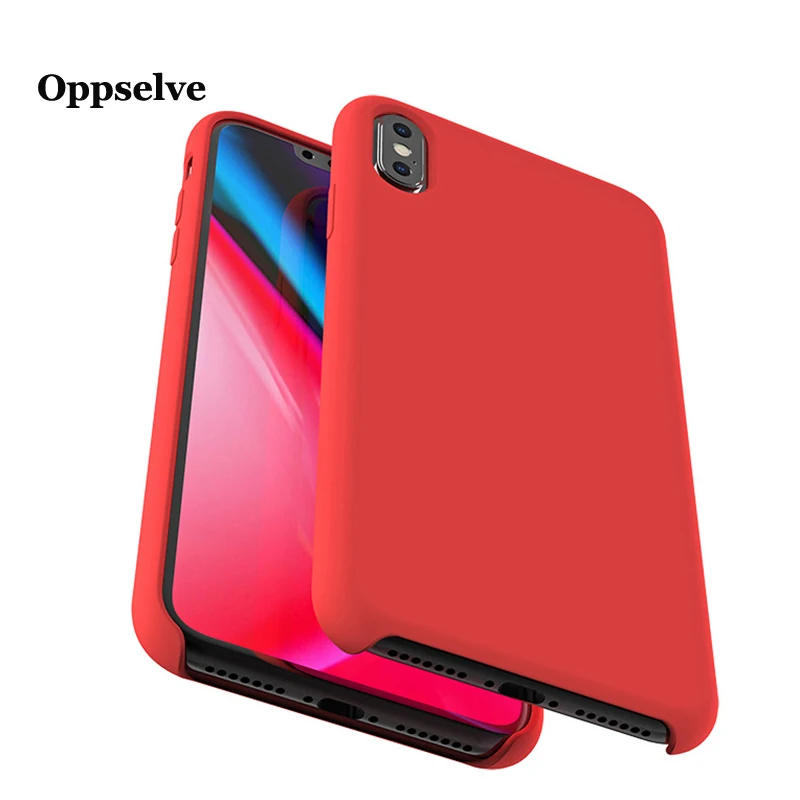 Оригинальный чехол из жидкого силикона для телефона iPhone 11 Pro X XS Max XR 8 7 6 S Plus